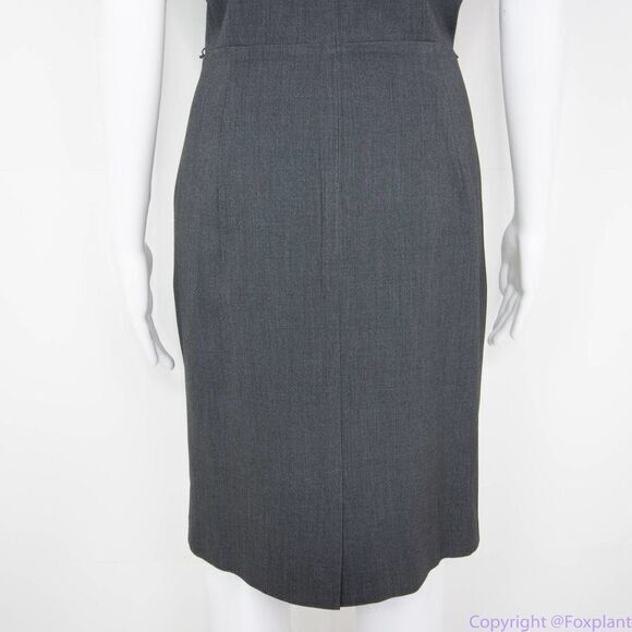 Calvin Klein grey short sleeves‎ sheath dress with side pockets, 10 - Picture 6 of 16